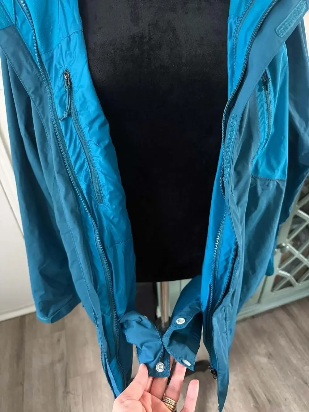 The North Face teal blue